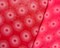 Red-White Poly Abstract Printed Chiffon Woven Fabric By the Yard